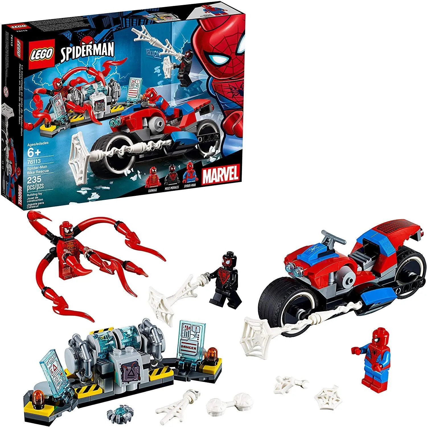LEGO SPIDER-MAN 76113 Bike Rescue Spirit Animal Sports Figure
