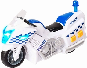 Teamsterz 1416563 Light and Sounds Police Motorbike Transforming Toy Superhero Statue