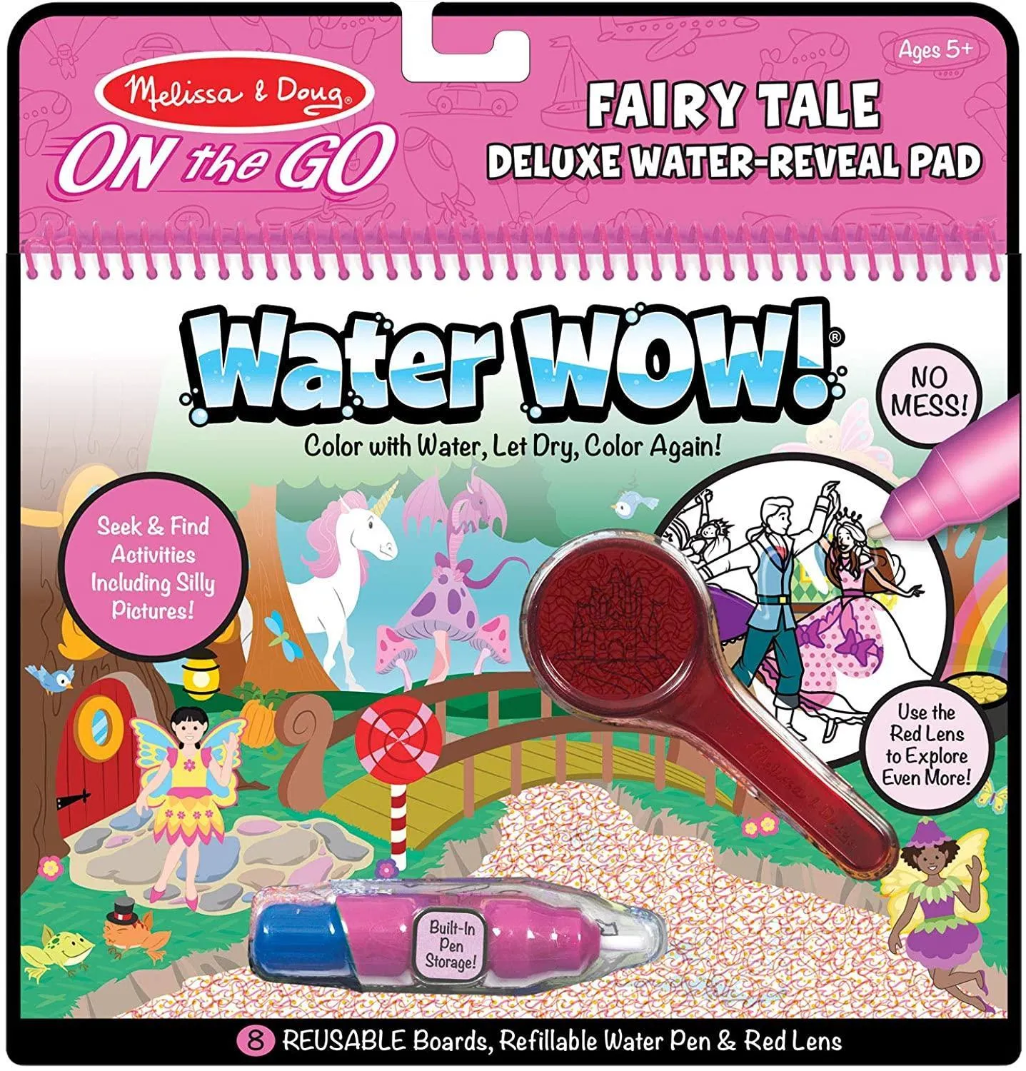 International Icon Themed Background Melissa & Doug 40173 Water Reveal Fairy Tale Activity Pad