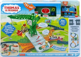 Movie Statue Celebrity endorsed Thomas & Friends Talking Cranky Delivery Train Set