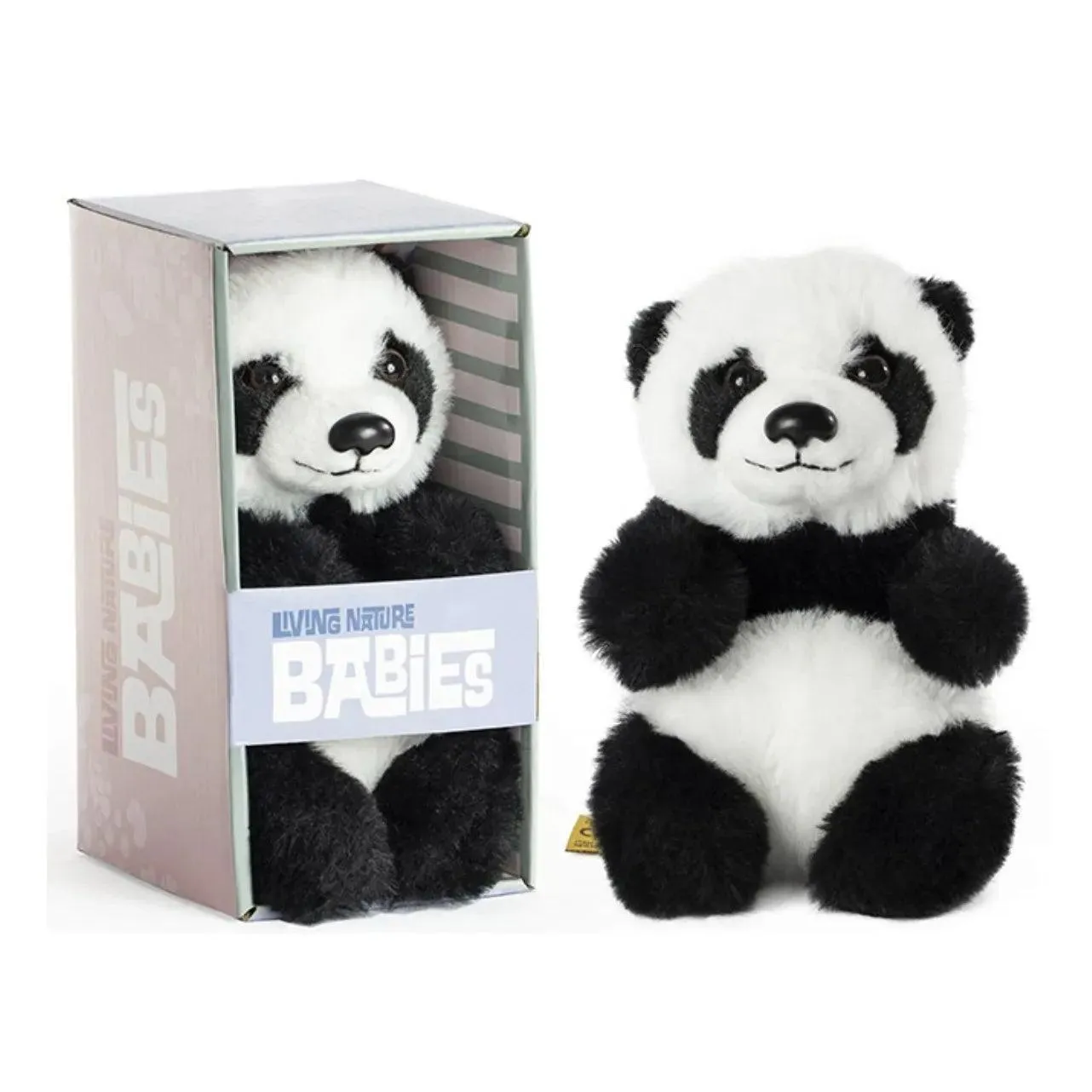 LIVING NATURE Babies AN577 Panda Cub 17cm Soft Toy Beginner Friendly