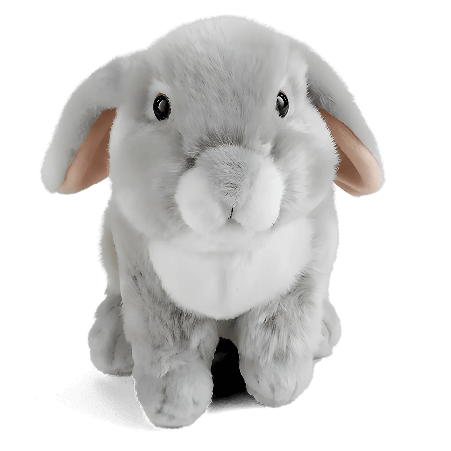 Paleontology Model LIVING NATURE Grey French Lop-Eared Rabbit 22cm Plush