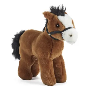 Factory Direct LIVING NATURE Horse with Bridle 23cm Soft Toy