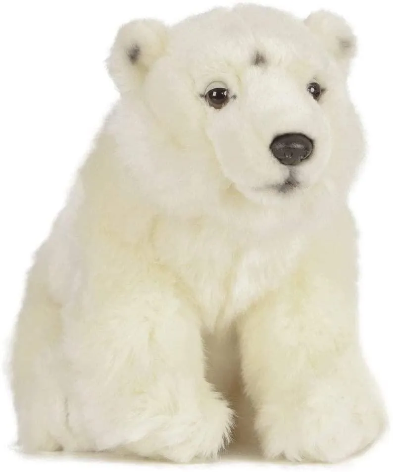 Cute Collectible Bird Model LIVING NATURE Polar Bear 23cm Soft Toy
