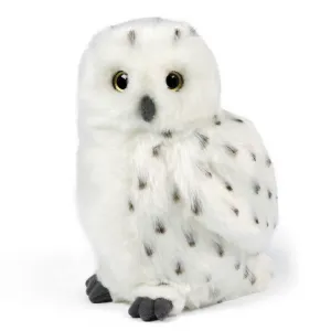 LIVING NATURE Snowy Owl 18cm Soft Toy Themed Decor City Memento