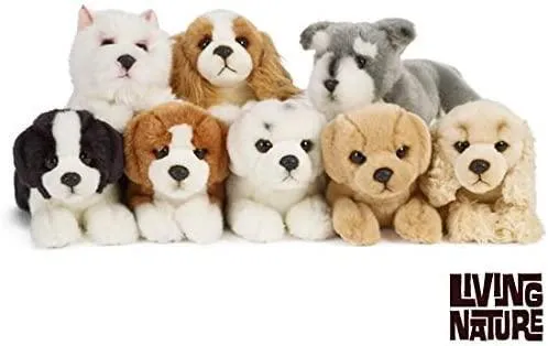 Posable Hero LIVING NATURE Soft Toy - Plush Pet Puppy, One Supplied (23cm)