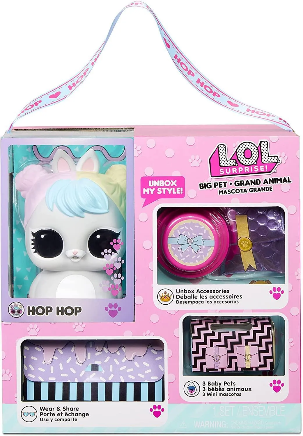 L.O.L. Surprise! Big Pet Hop Hop with 15 Surprises Mothers Day