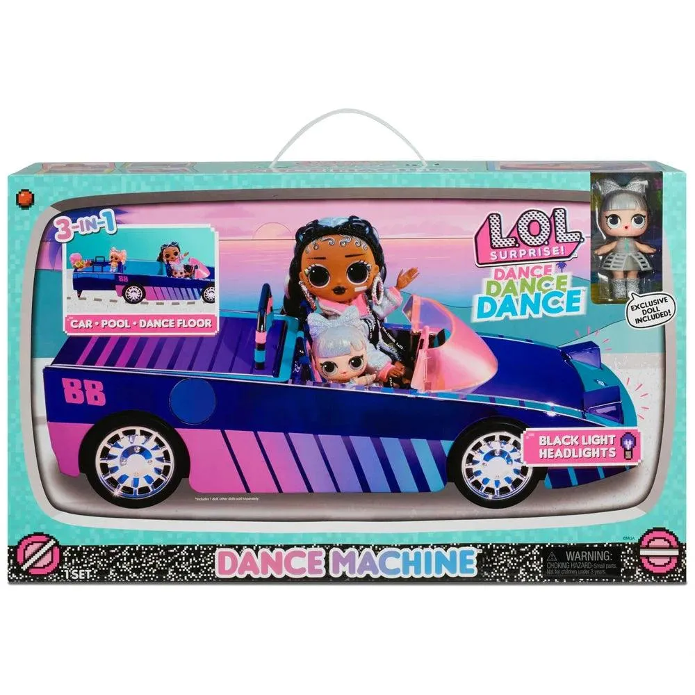 LOL Surprise Dance Machine Car with Exclusive Doll Multiple Accessories Light Up Feature