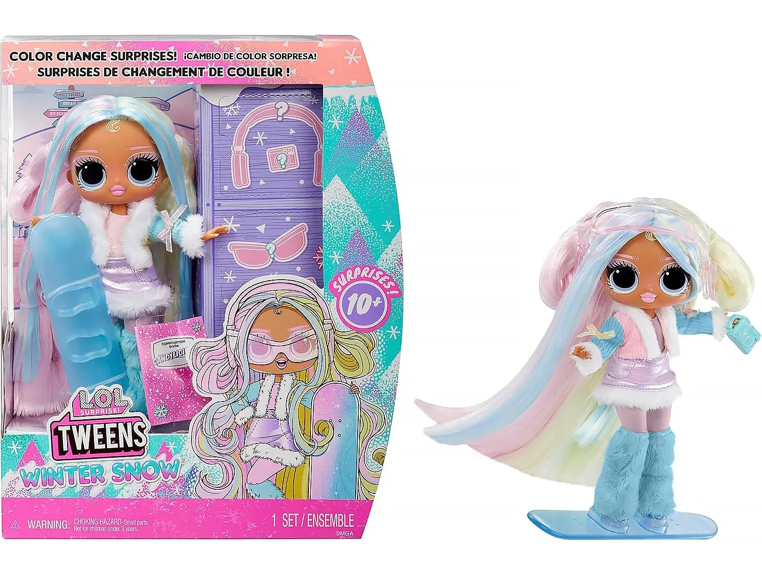 Miniature Art Auction Item L.O.L. Surprise! Winter Snow Doll Candylicious