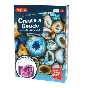 MAGNOIDZ Create a Geode Science Kit Posable Statue Holiday themed
