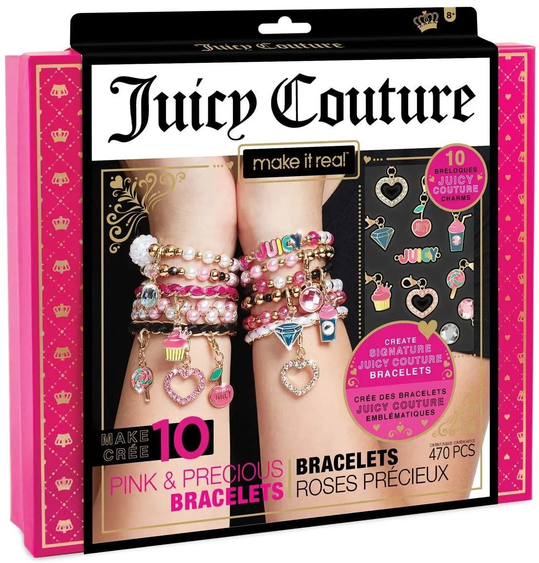 Pre-Columbian Make It Real Juicy Couture Jewellery Gorgeous Pink Bracelets