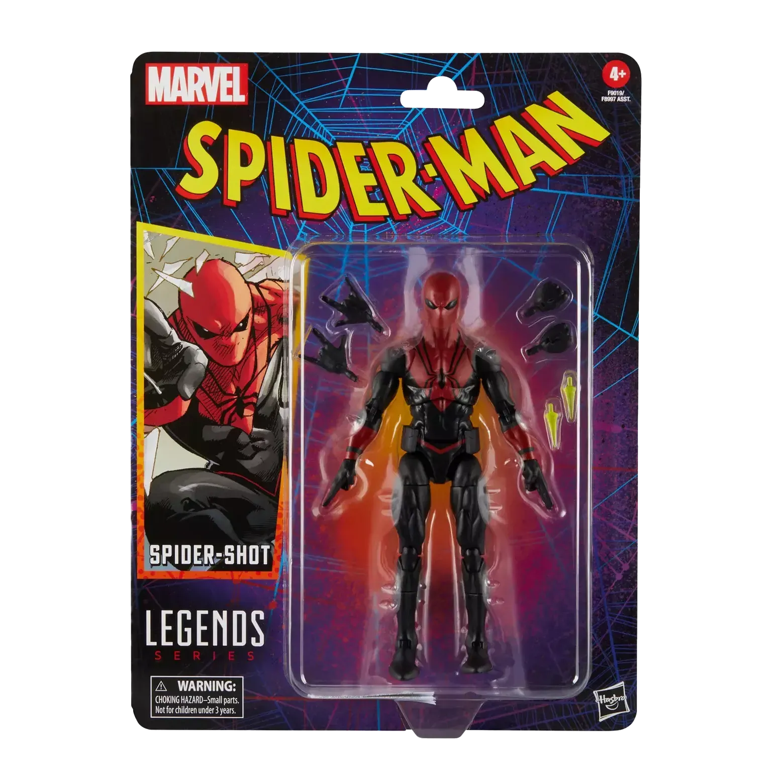 Marvel Legends Series Spider-Shot Action Figure 15 cm Small Sculpture