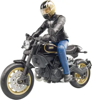 BRUDER 63050 Scrambler Ducati Cafe Racer Motorcycle Fan Favorite