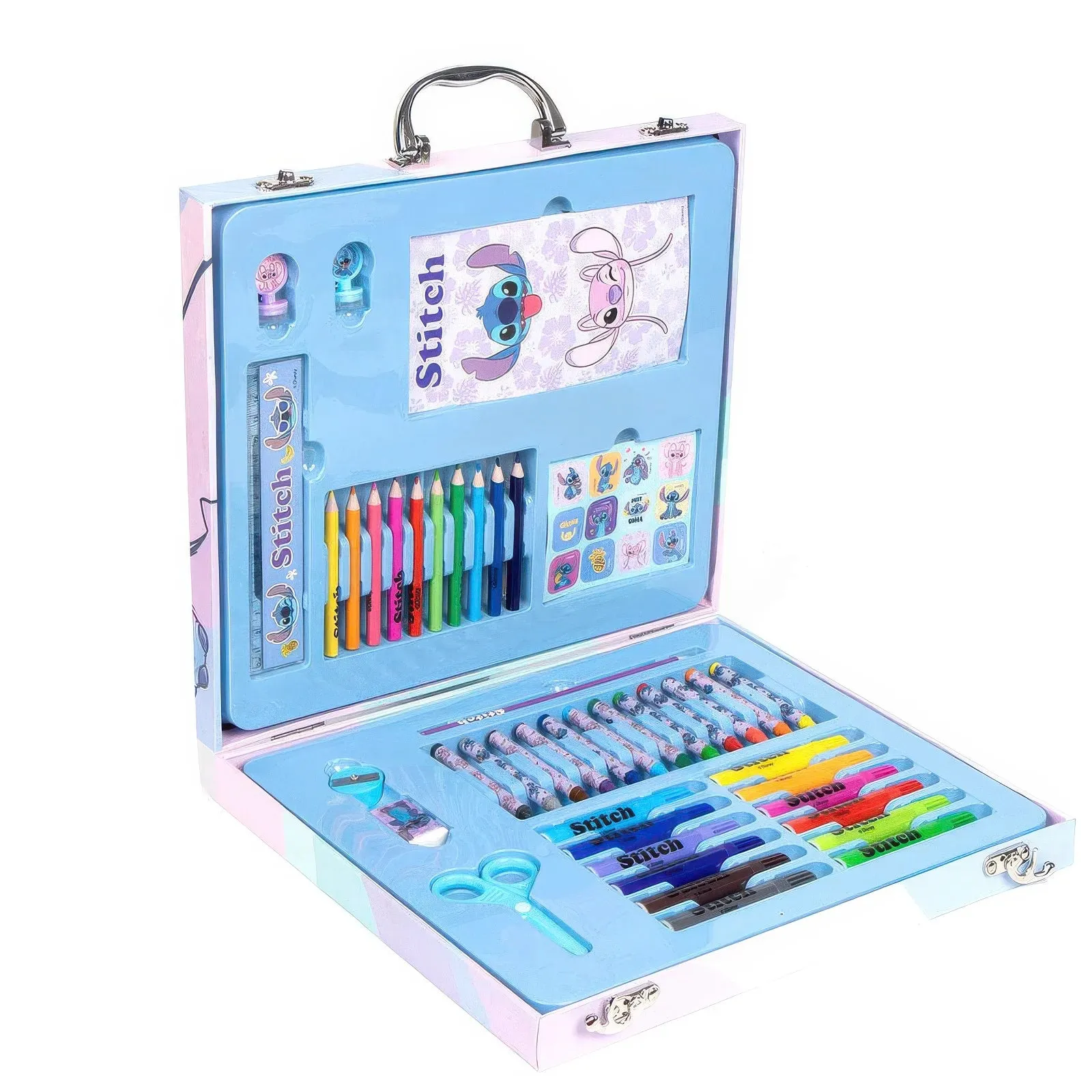 Disney Stitch Colouring Stationery Case Themed Exhibit