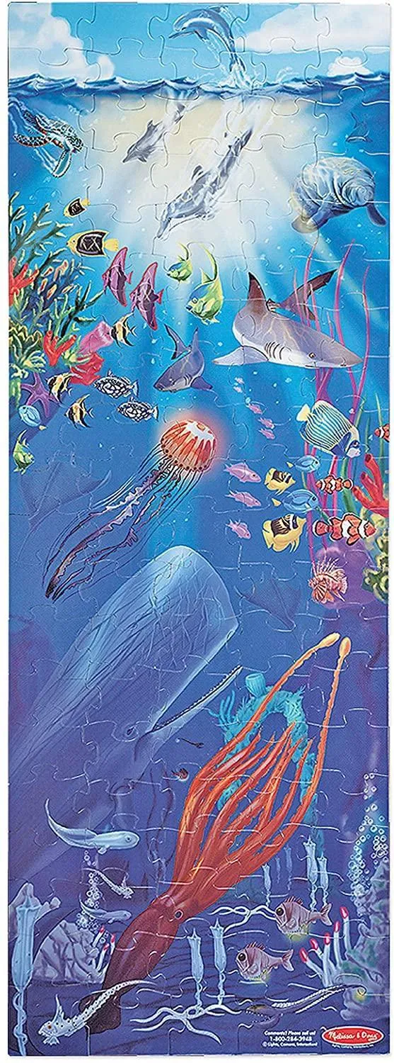 Melissa & Doug 10443 Underwater Floor Puzzle - 100 Pieces Fantasy Replica