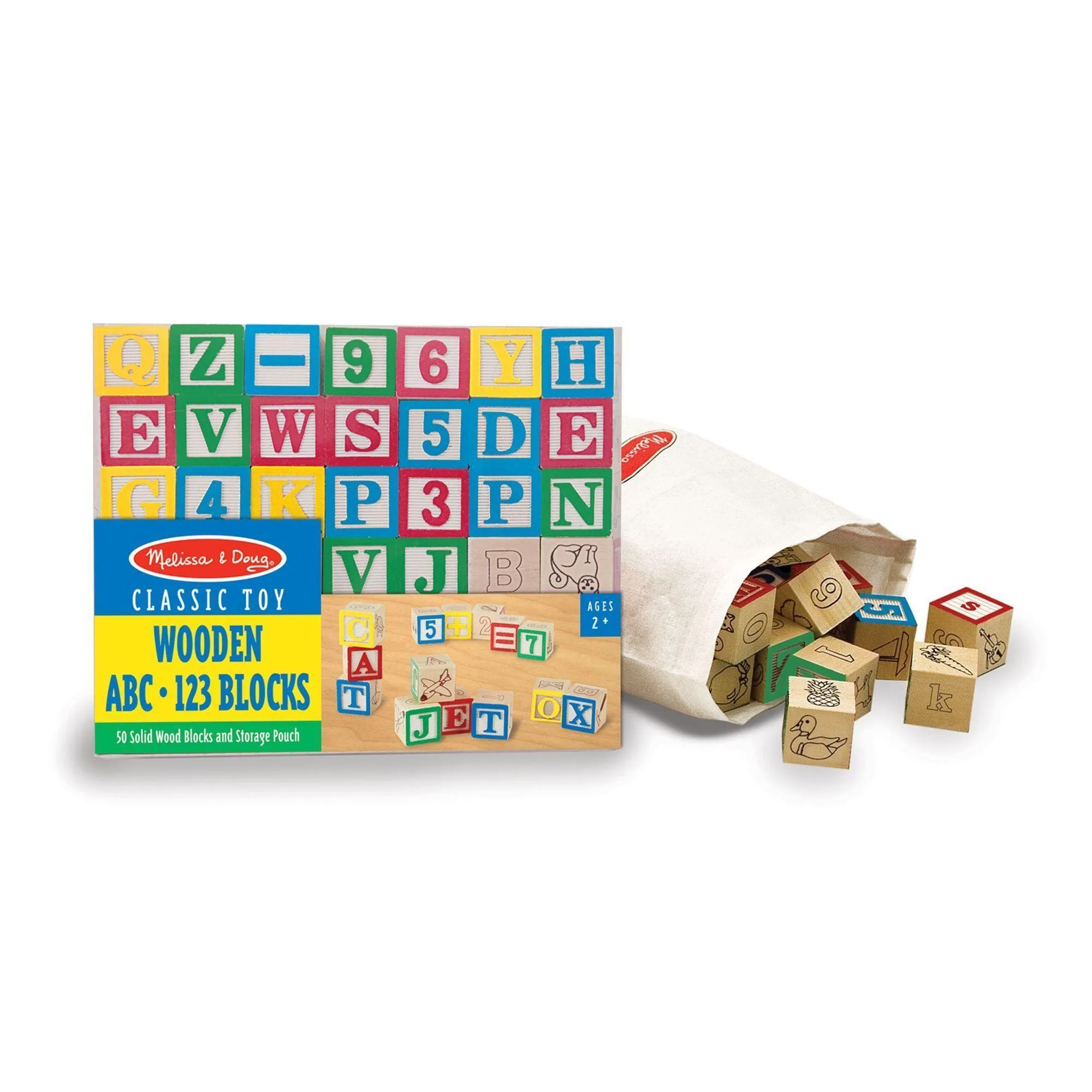 Melissa & Doug 11900 Wooden ABC/123 Blocks Detailed Model Trending Now
