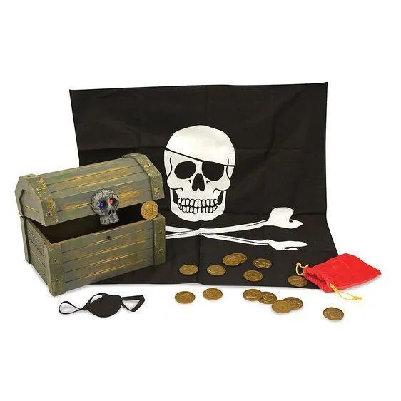 Battle Reenactment Cultural Icon Melissa & Doug 12576 Wooden Pirate Chest