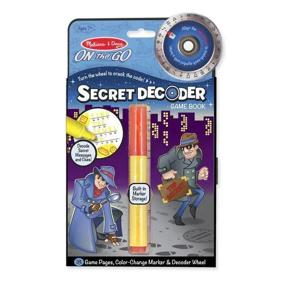 Melissa & Doug 15248 Secret Decoder Game Book Miniature Art