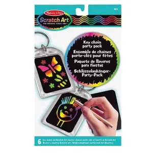 Melissa & Doug 15921 Scratch Art Key Chain Party Pack Ocean Creature