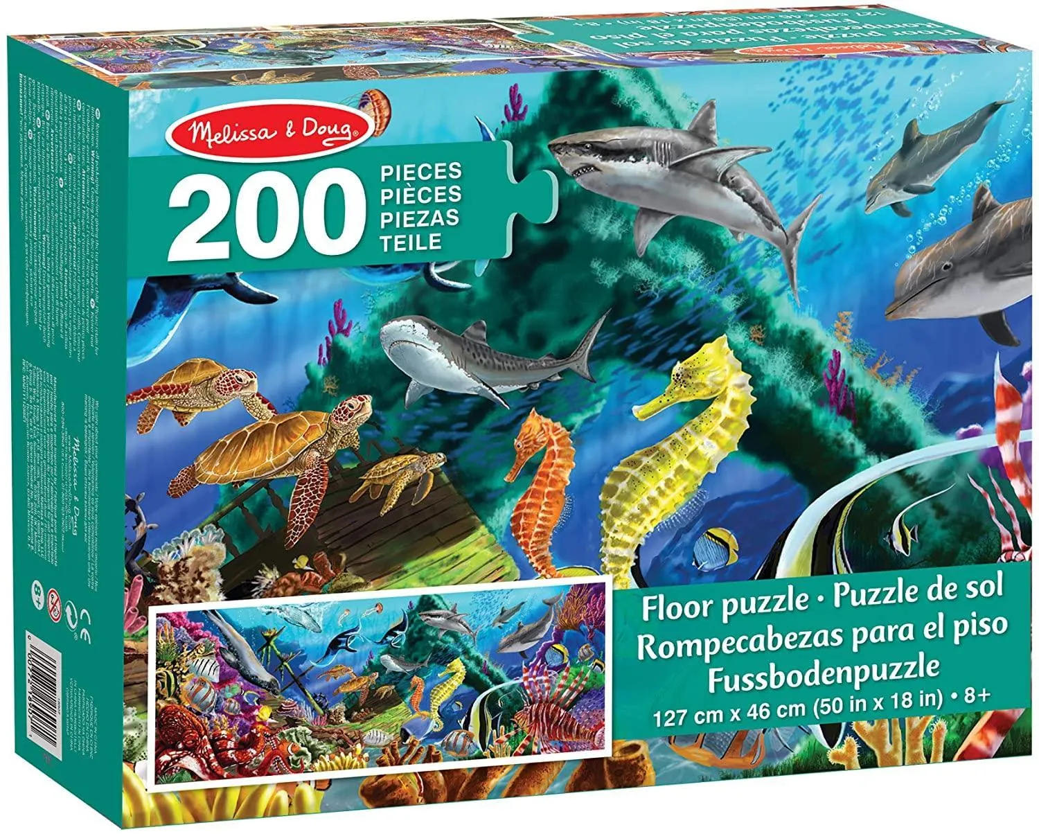 Melissa & Doug 18907 200 Piece Underwater Saw Puzzle Miniature Replica Gaming Statue