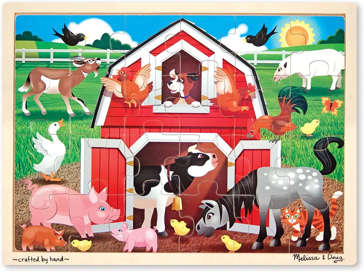 Articulated Model Melissa & Doug 19061 Barnyard Jigsaw Puzzle 24pc
