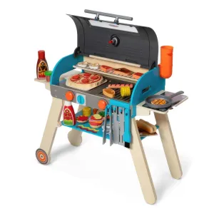 Melissa & Doug 30608 Deluxe Grill & Pizza Oven Play Set Monochrome Design
