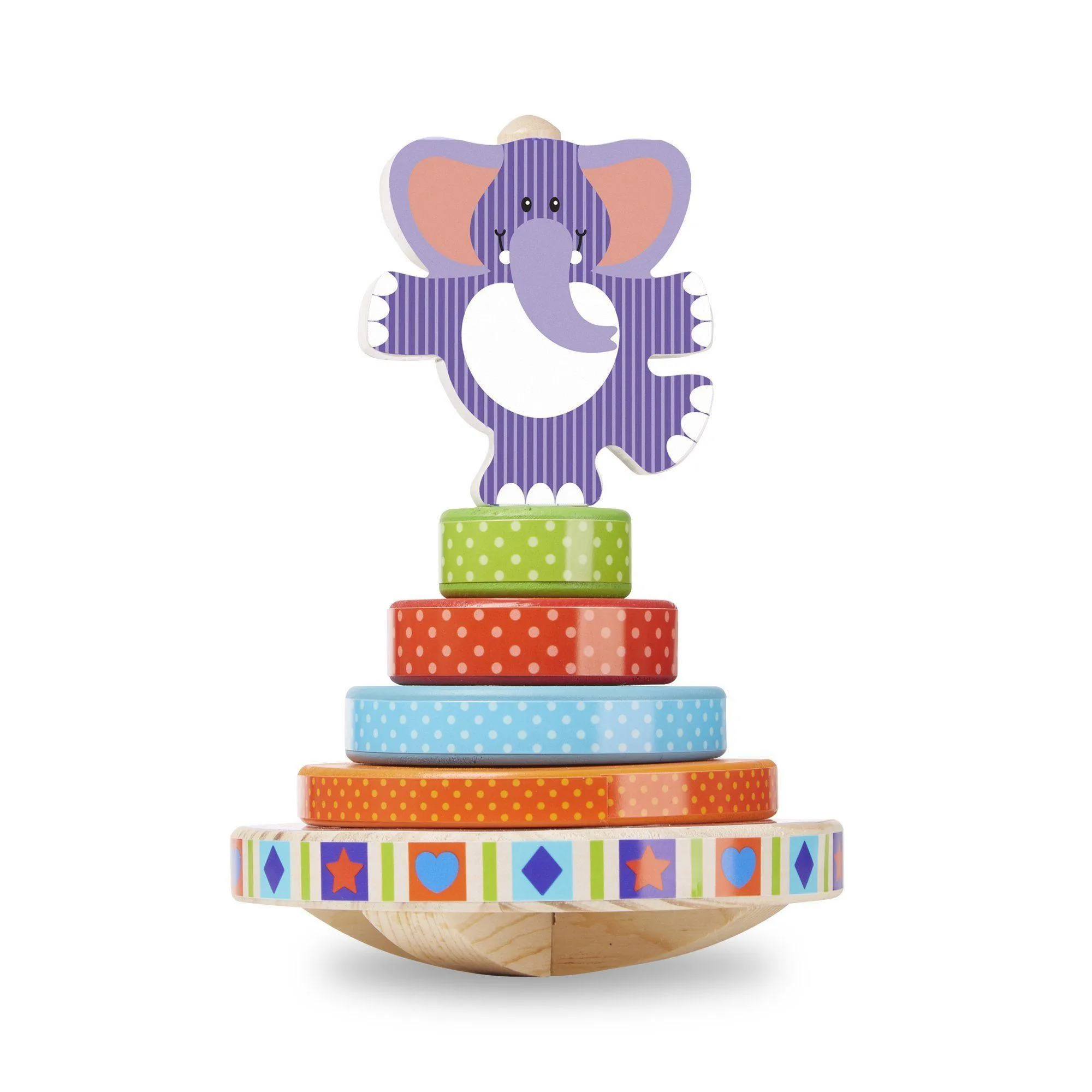 Melissa & Doug 40127 First Play Elephant Rocking Stacker PVC Model Award Trophy