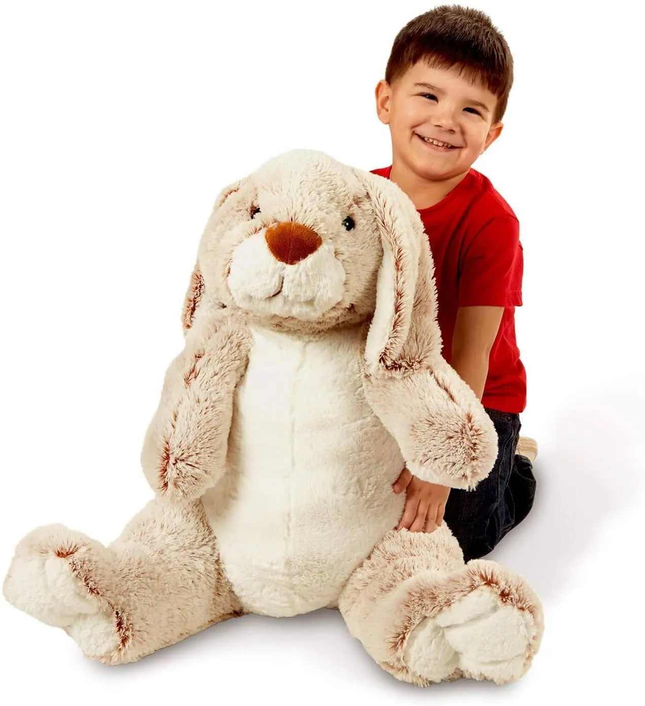 Melissa & Doug 40404 Jumbo Burrow Bunny Soft Toy Generational Gift Shareable Content