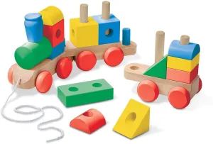 Beginner Friendly Melissa & Doug 40544  Wooden Classic Jumbo Stacking Train