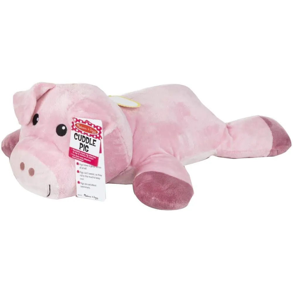 Melissa & Doug 40703 Cuddle Pig Jumbo Stuffed Animal Fireplace Mantel