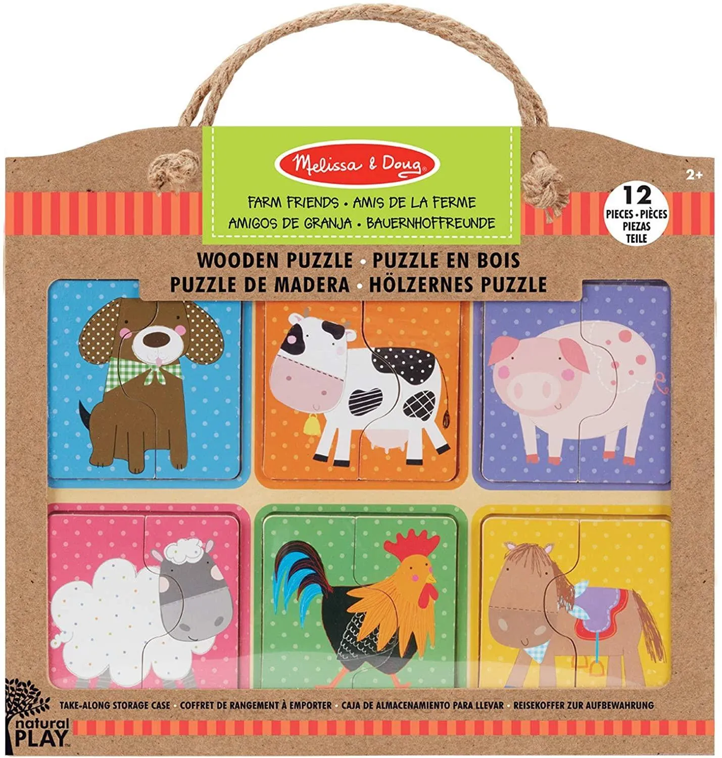 Fairy tale Melissa & Doug 41363 Farm Friends Wooden Jigsaw Puzzle