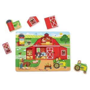 Showcase Piece Melissa & Doug 42800 Around the Farm Sound Puzzle 8pc
