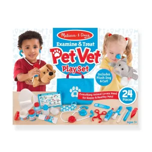 Metallic Finish Indie Game Melissa & Doug Examine & Treat Pet Vet Play Set