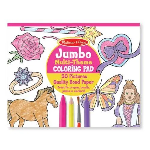 Melissa & Doug Jumbo Colouring Pad - Pink Ceiling Hung Patio Decor