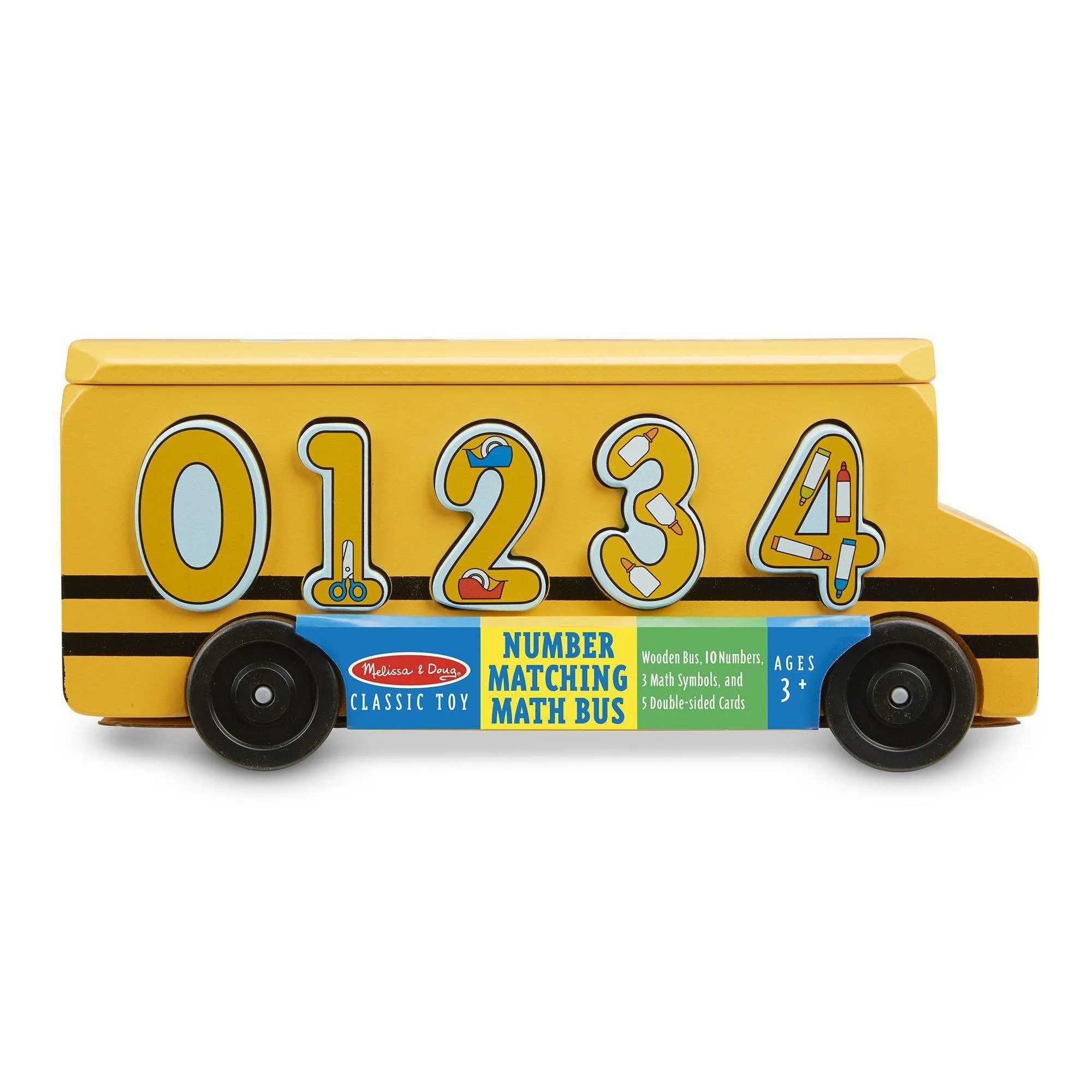 Posable Figure Melissa & Doug Number Matching Math Bus