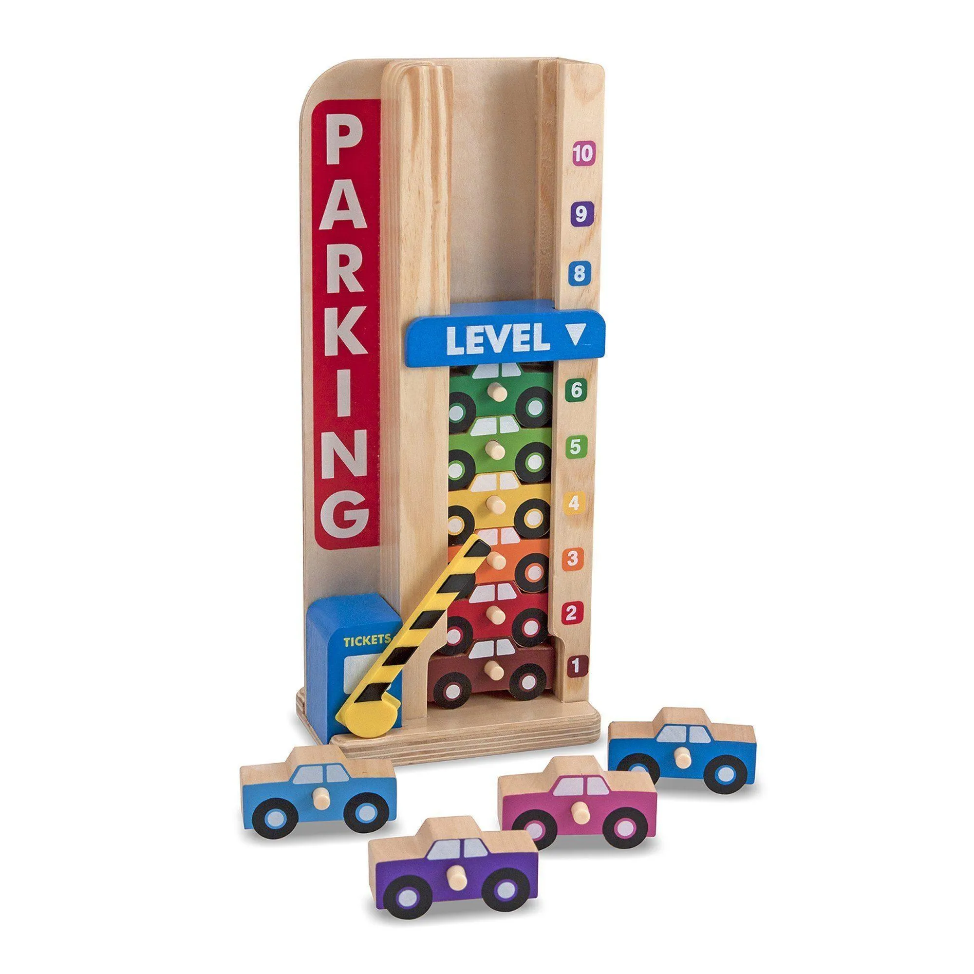 Patio Decor Cyborg Design Melissa & Doug Wooden Stack & Count Parking Garage