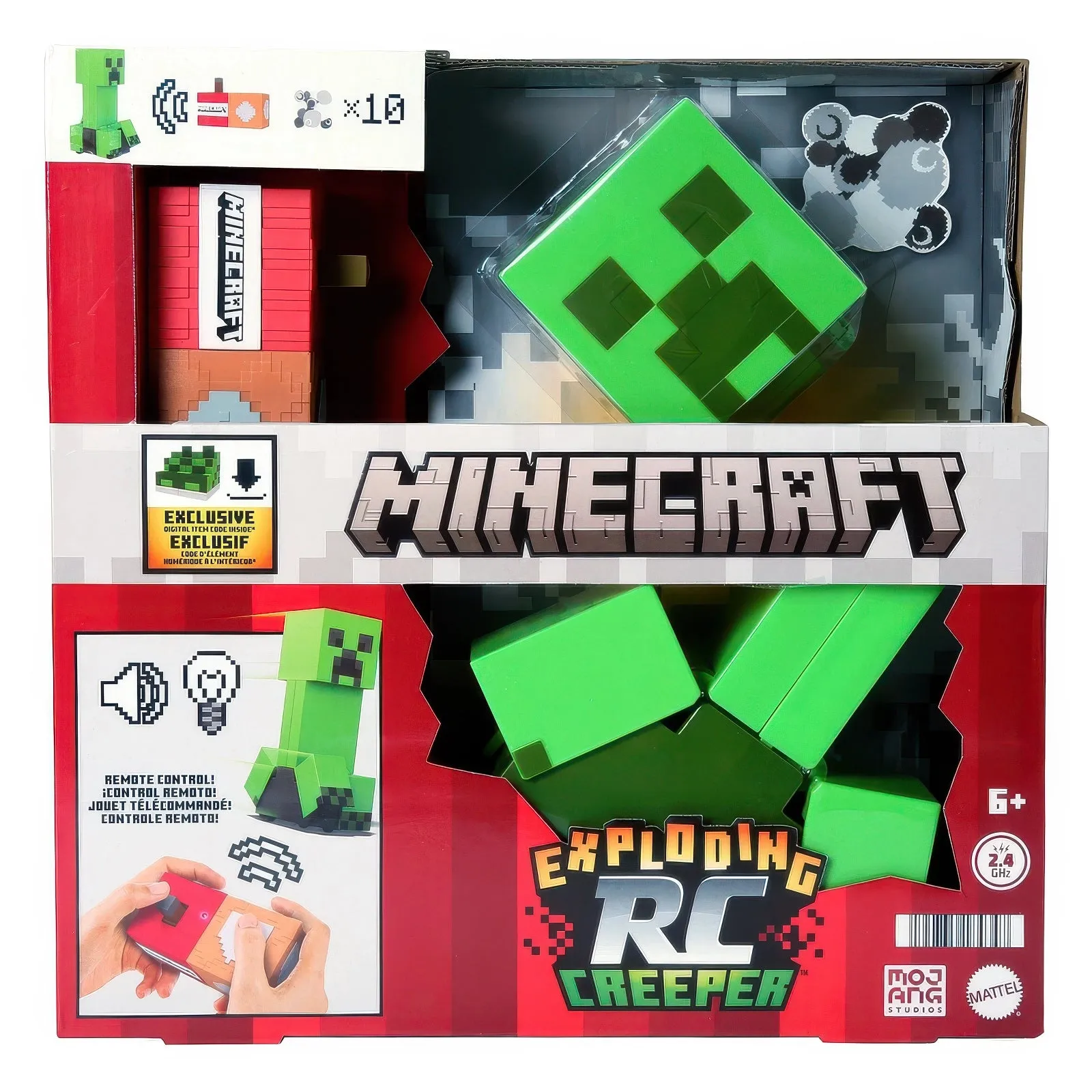Minecraft RC Exploding Light and Sounds Creeper Robot Mecha