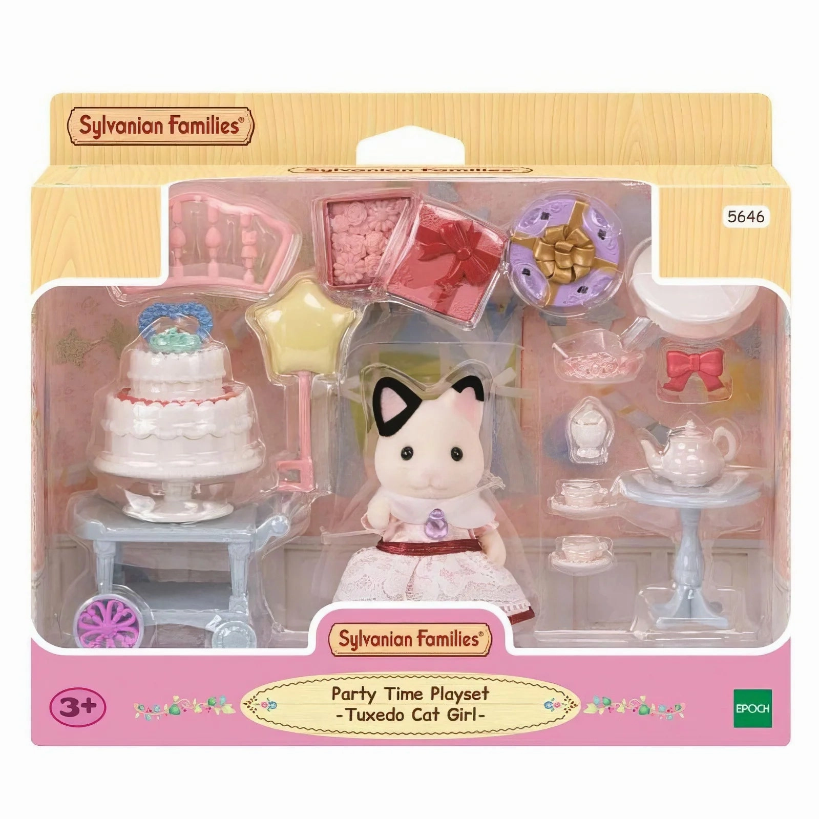 Collectible Statue Immersive experience Sylvanian Families Party Time Playset - Tuxedo Cat Girl