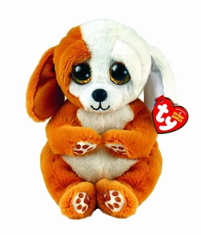 Ty Beanie Babies Ruggles Brown And White Dog Plush 15cm Miniature Toy