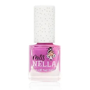 Miss Nella Blueberry Smoothie 4ml Peel off Kids Nail Polish PVC Model