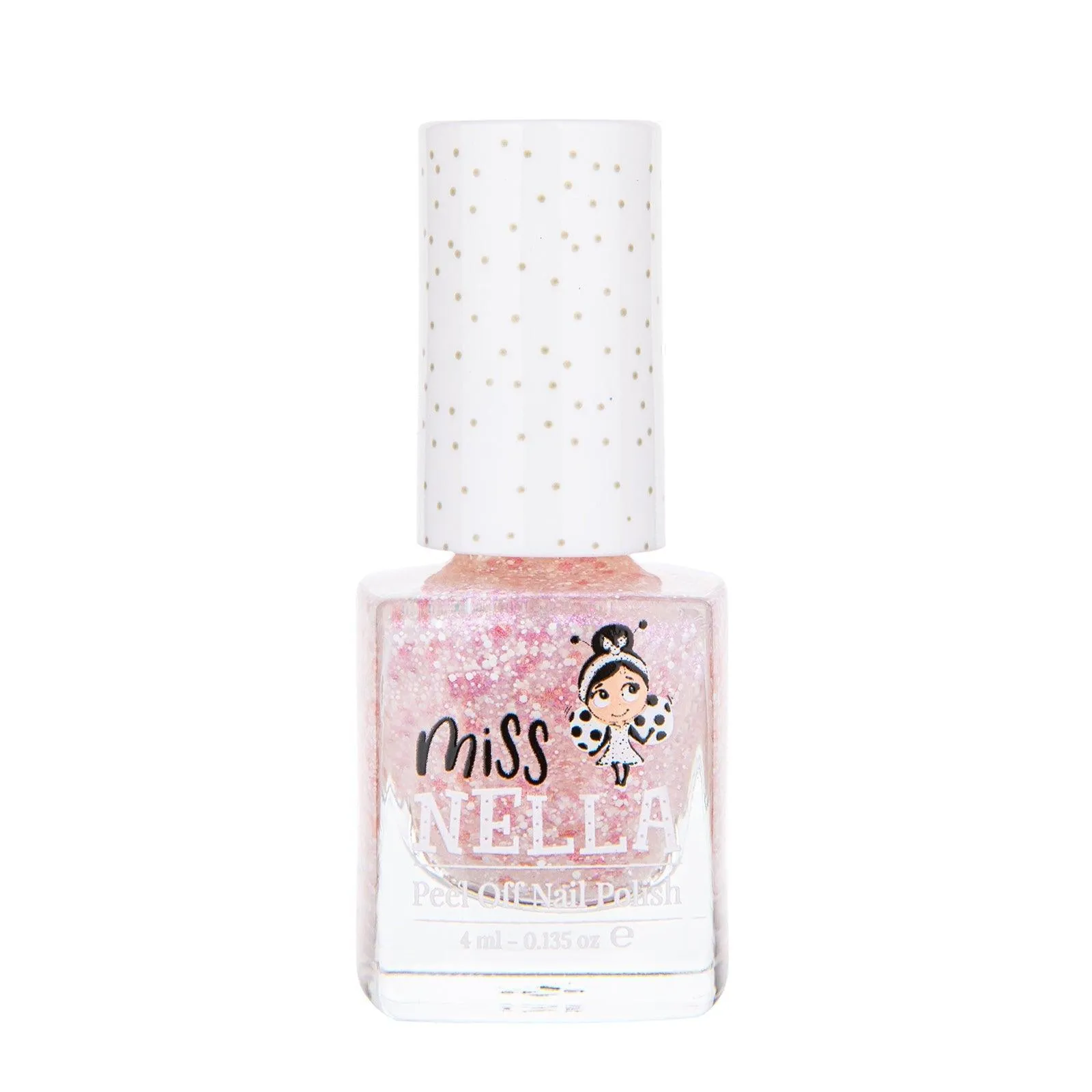 Silver Coated Miss Nella MN49 Happily Ever After 4ml Peel off Kids Nail Polish