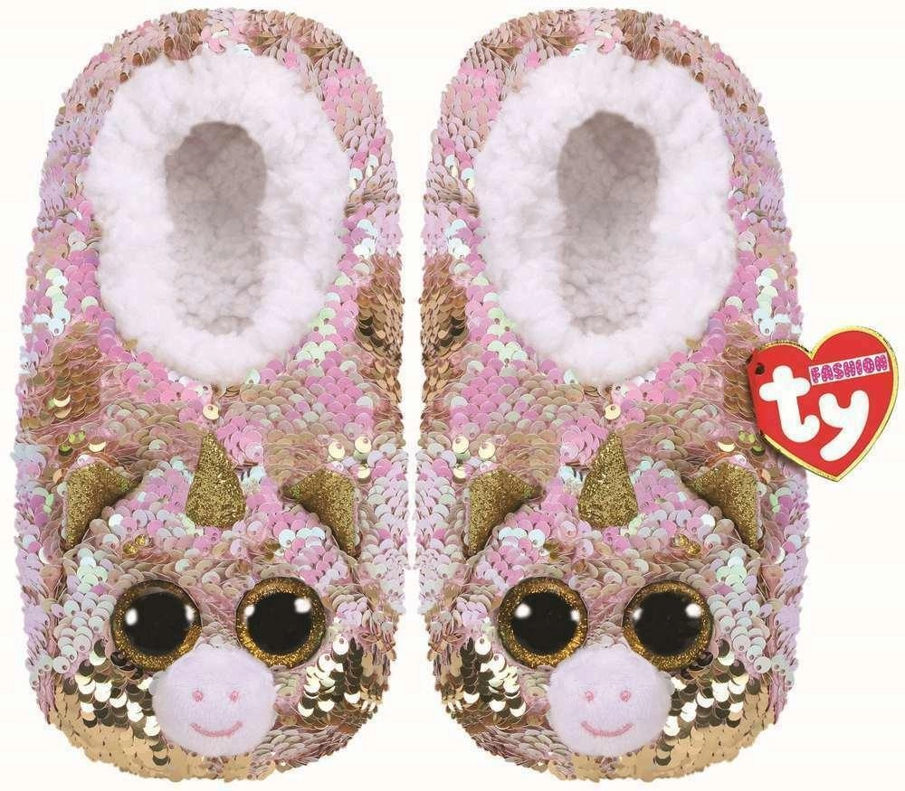 Literary Figure Retail Package Ty Beanie Boos Slipper Socks - Unicorn Fantasia