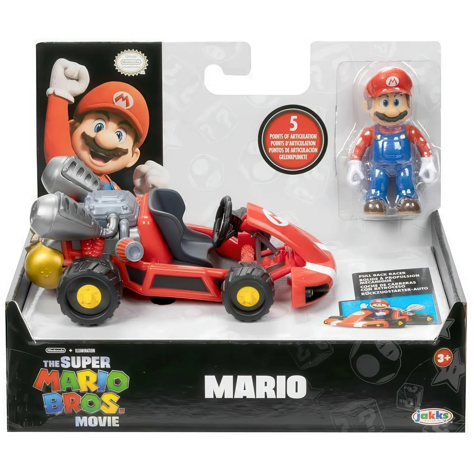 Classic Toy Classroom Decor Nintendo Super Mario Movie 7 cm Figure With Kart Set
