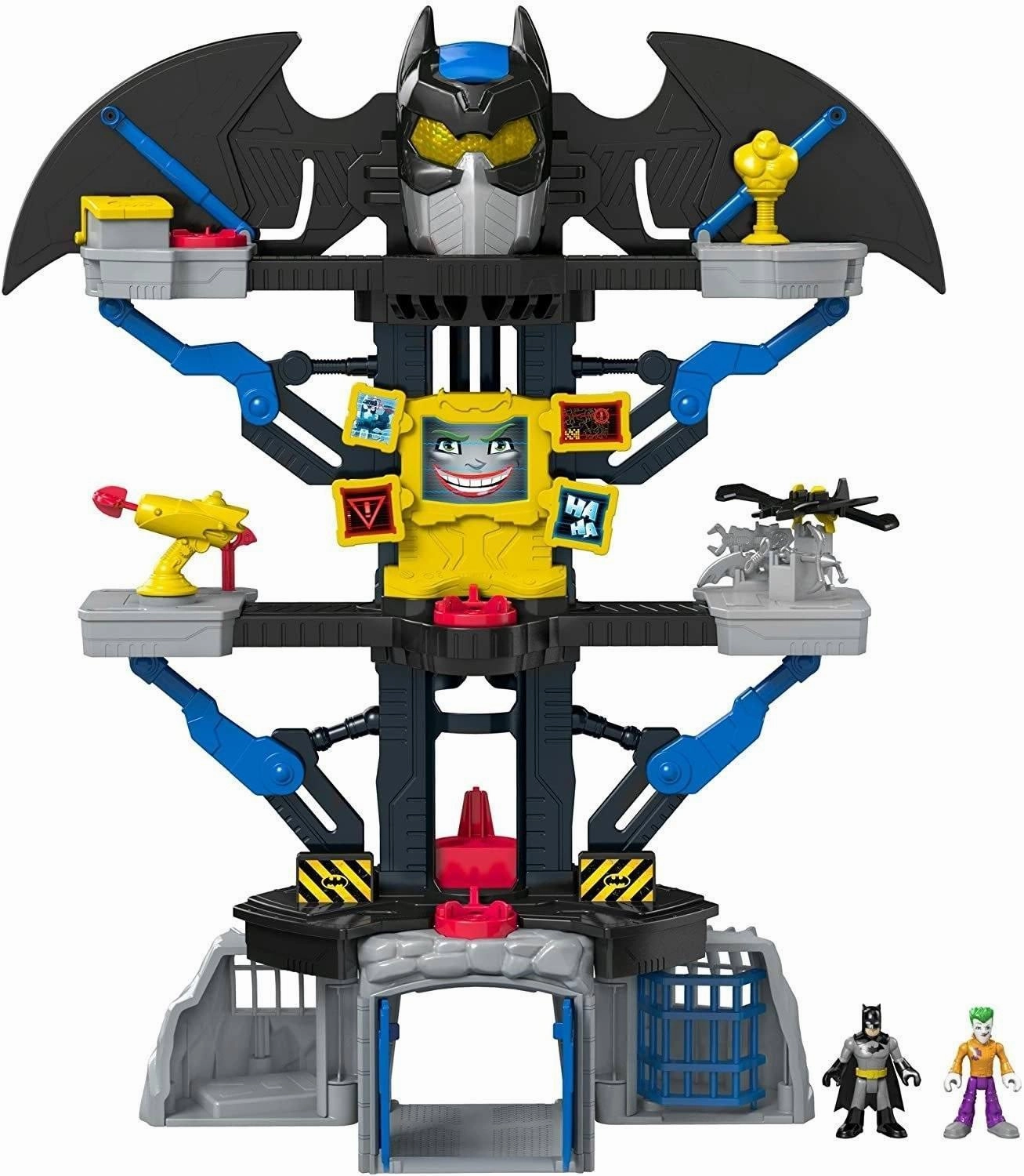 Imaginext DC Super Friends Transforming Batcave Playset Terrace Accent Fan Convention