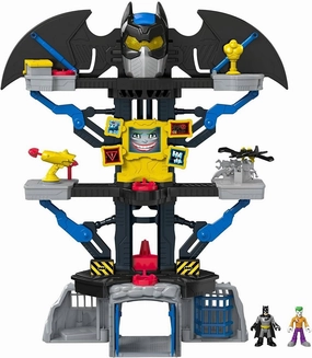 Imaginext DC Super Friends Transforming Batcave Playset Terrace Accent Fan Convention