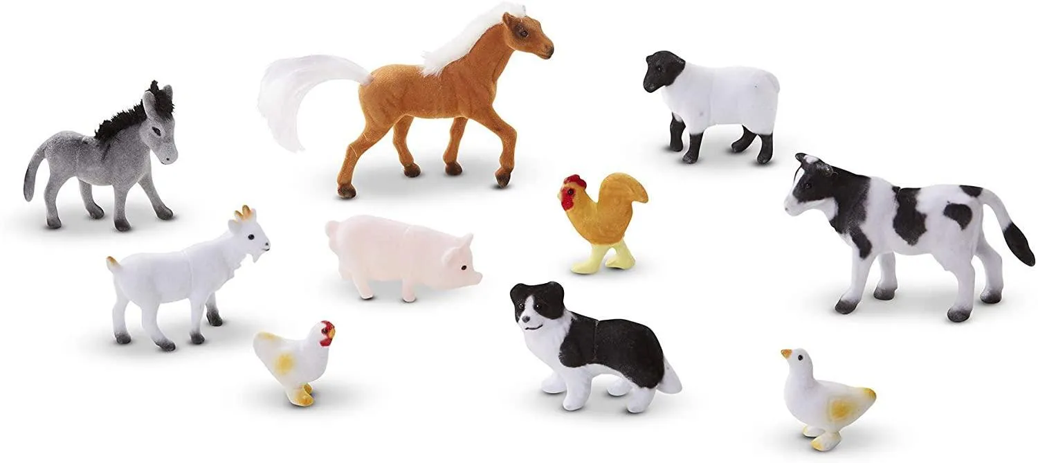 Travel Souvenir Enduring Classic Melissa & Doug 10594 Farm Friends - 10 Collectible Farm Animals