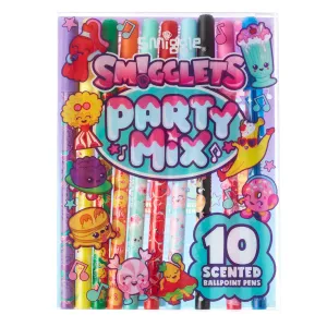 SMIGGLE Party Mix Scented Pen Pack X10 - Colour Mix Posable Model