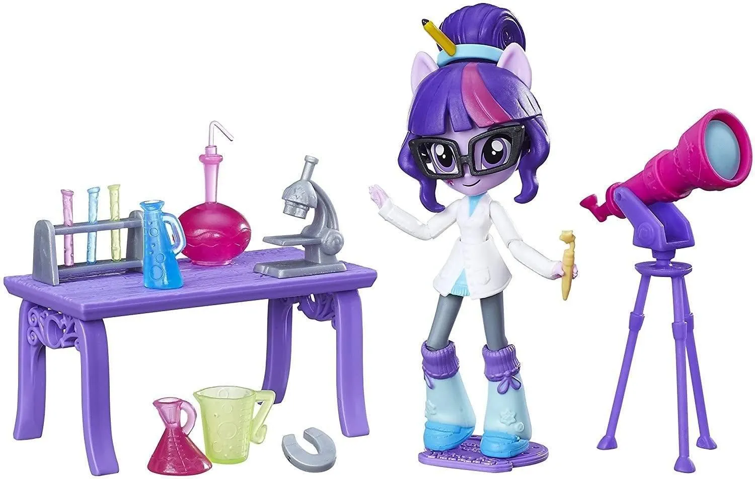 MY LITTLE PONY Equestria Girl's Minis Twilight Sparkle Science Star Class Set Modern Collectible Staff Pick
