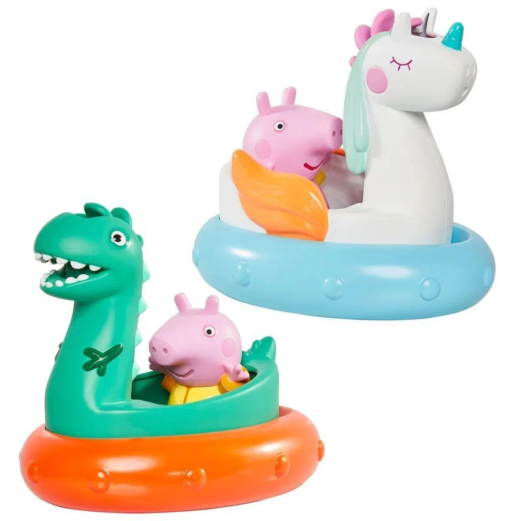 Wood Carving Peppa Pig Bath Floats - Assorted