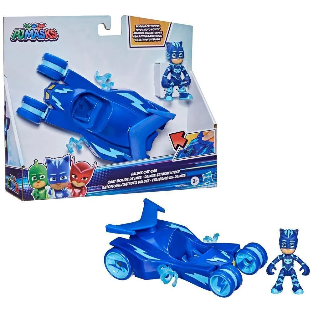 Collectors Replica PJ Masks Vehicle Cat-Car & Catboy Figure
